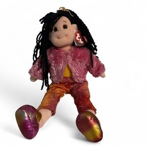 Vintage Ty Beanie Boppers Darling Debbie Doll 11” Y2K Doll